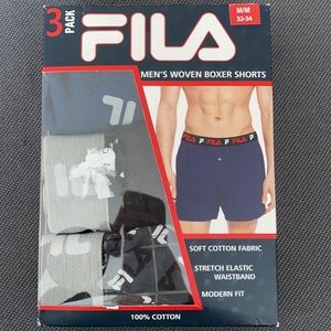 Fila Men’s 3 pack Boxer Shots